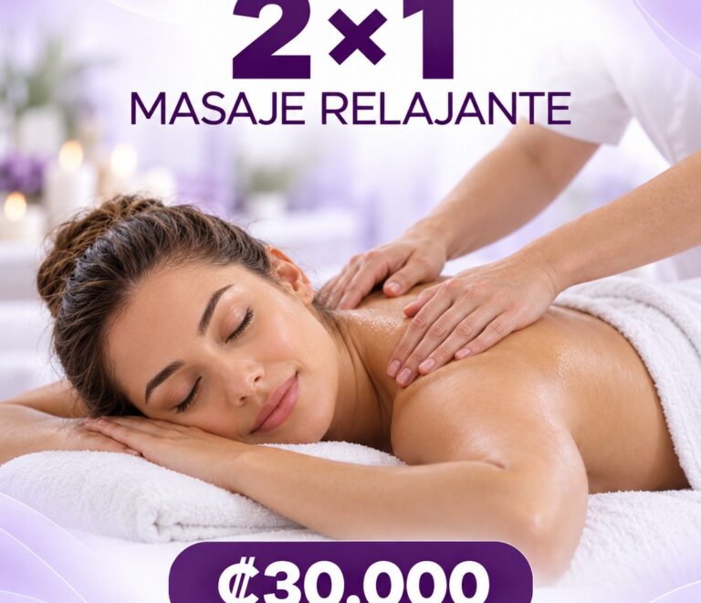 2×1 en Masaje Relajante